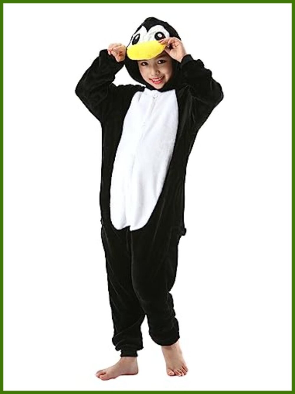 Kids Hooded Animal Onesie Pajamas One-Piece Cosplay Costume Sleepwear